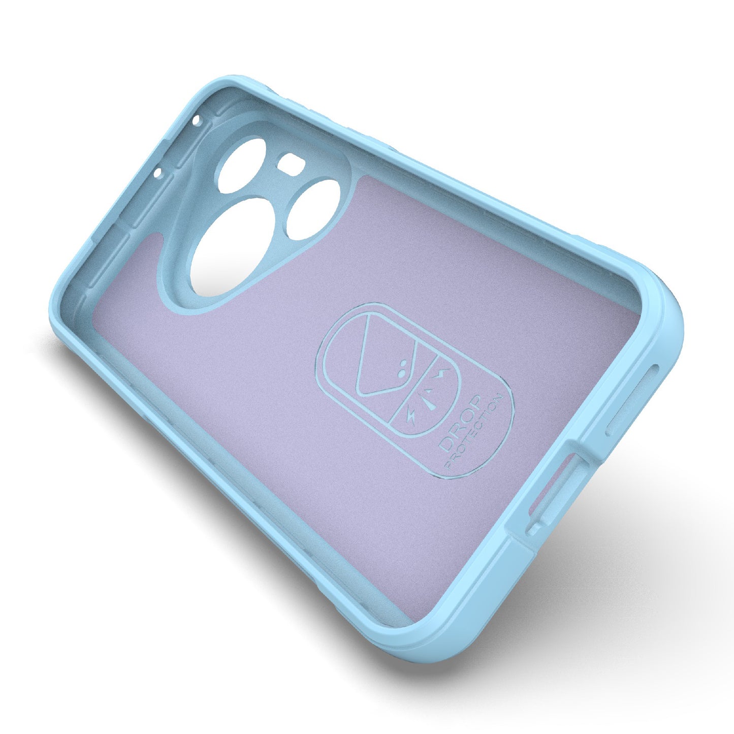 For Huawei Pura 70 Pro / Pura 70 Pro+ Case TPU Anti-Slip Back Phone Cover - Baby Blue