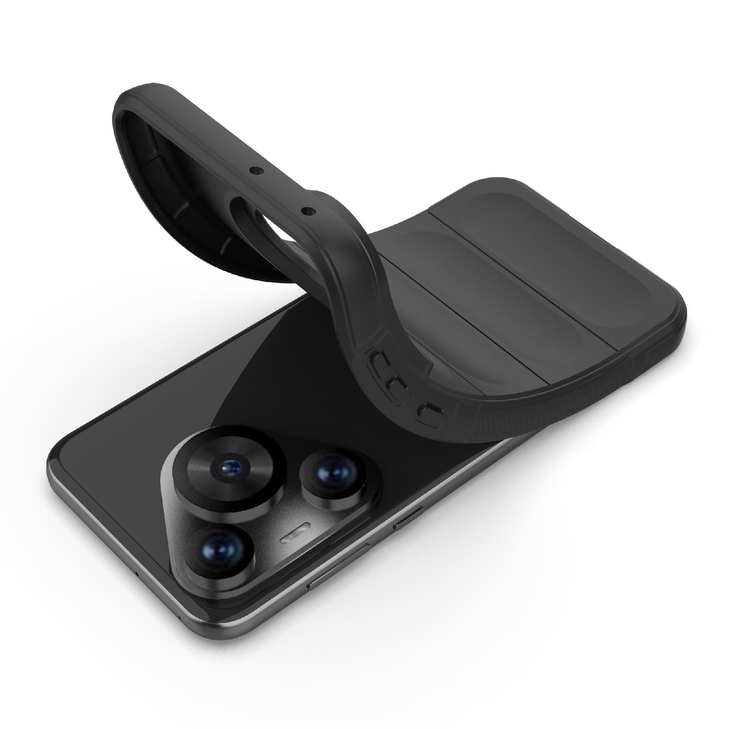 For Huawei Pura 70 Pro / Pura 70 Pro+ Case TPU Anti-Slip Back Phone Cover - Dark Grey