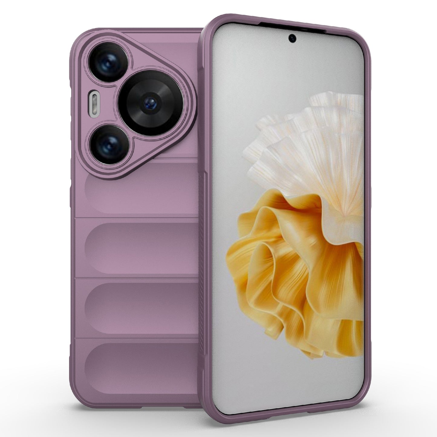 For Huawei Pura 70 Pro / Pura 70 Pro+ Case TPU Anti-Slip Back Phone Cover - Light Purple