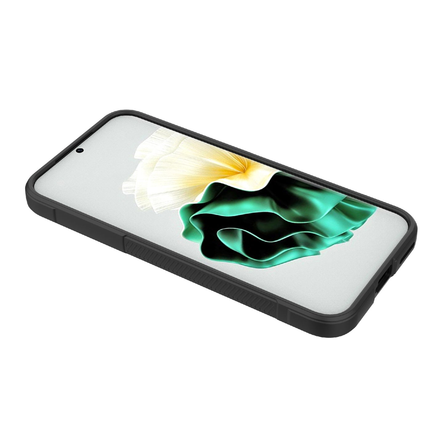 For Huawei Pura 70 Case Shock Absorption Soft TPU Phone Cover - Black