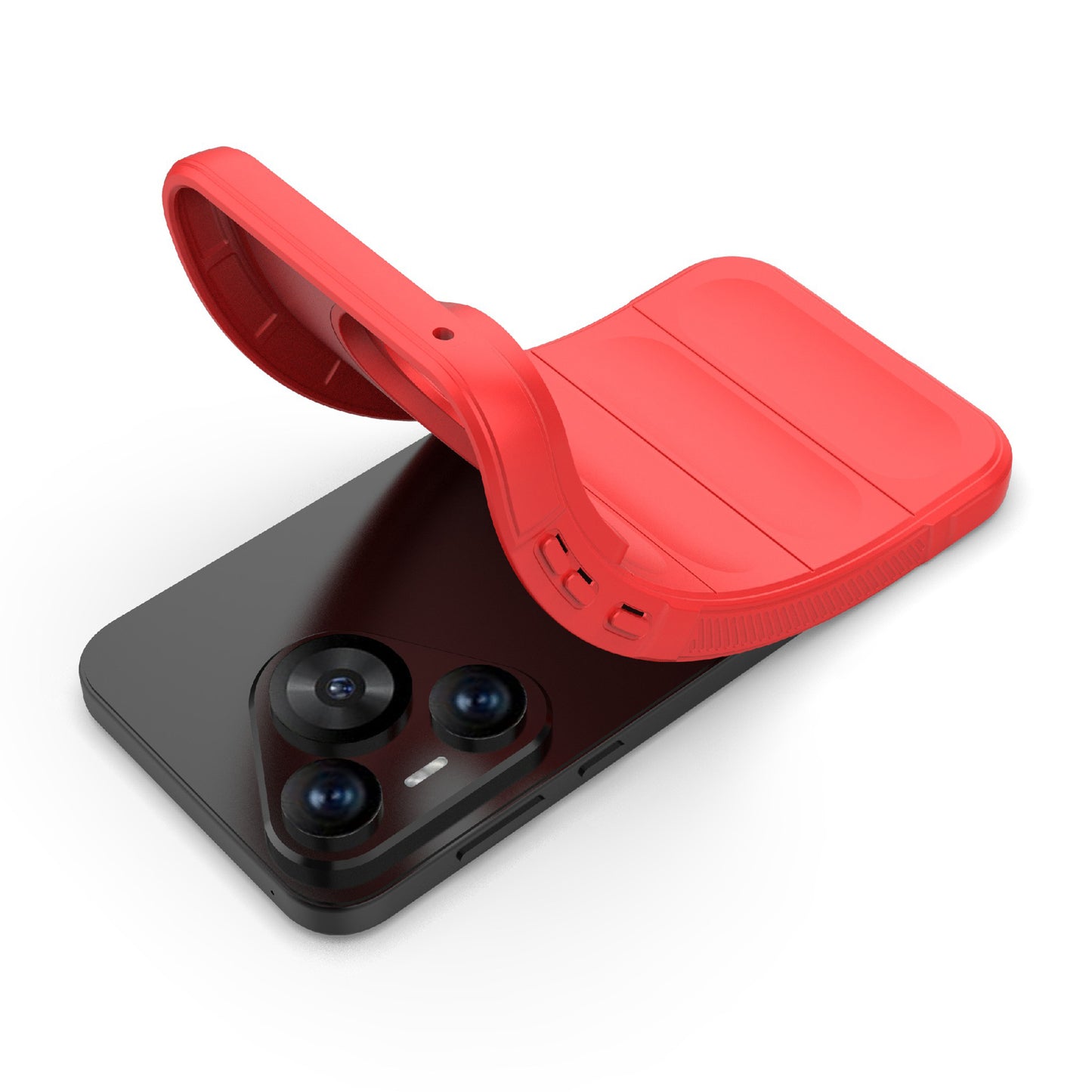 For Huawei Pura 70 Case Shock Absorption Soft TPU Phone Cover - Red