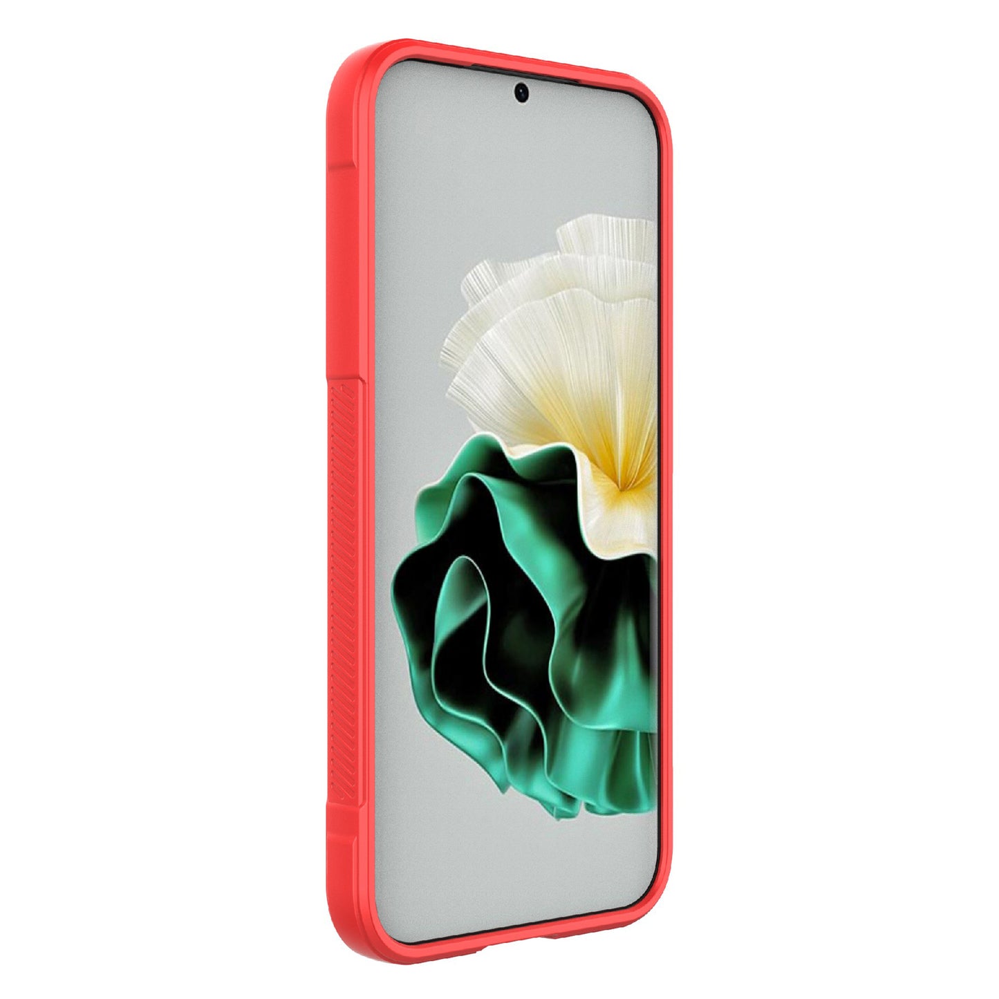 For Huawei Pura 70 Case Shock Absorption Soft TPU Phone Cover - Red