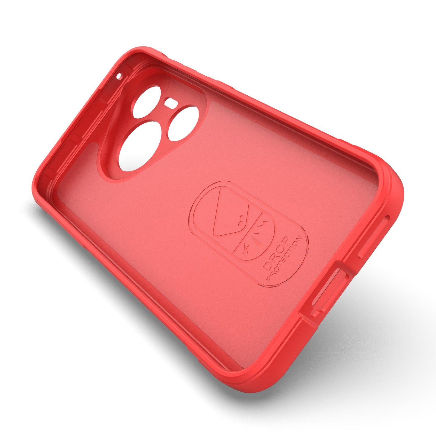 For Huawei Pura 70 Case Shock Absorption Soft TPU Phone Cover - Red