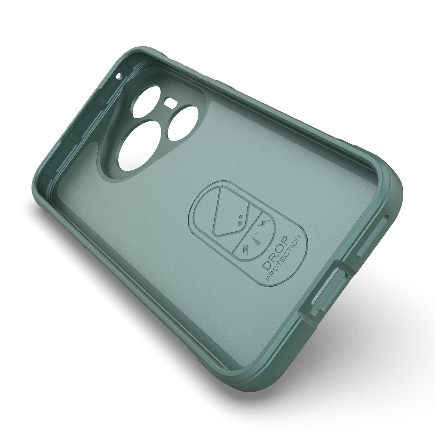 For Huawei Pura 70 Case Shock Absorption Soft TPU Phone Cover - Green