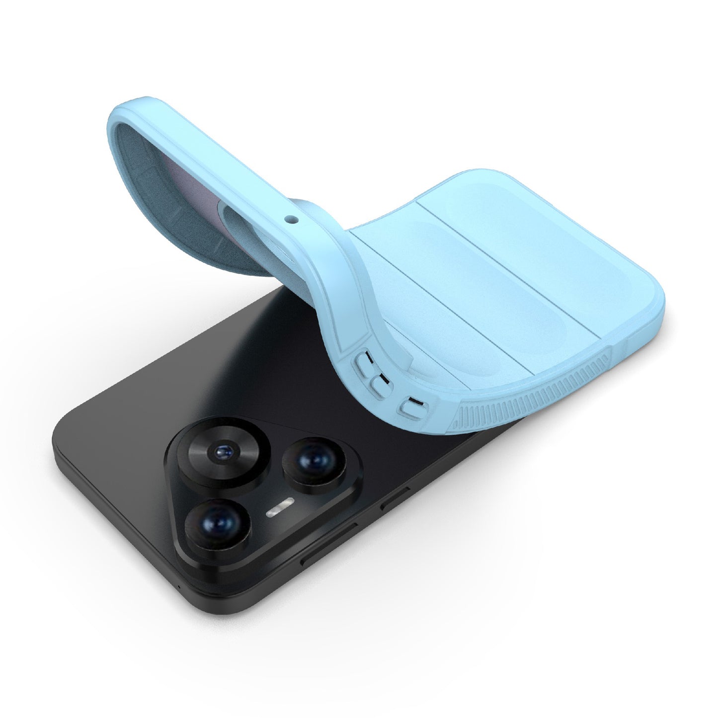 For Huawei Pura 70 Case Shock Absorption Soft TPU Phone Cover - Baby Blue