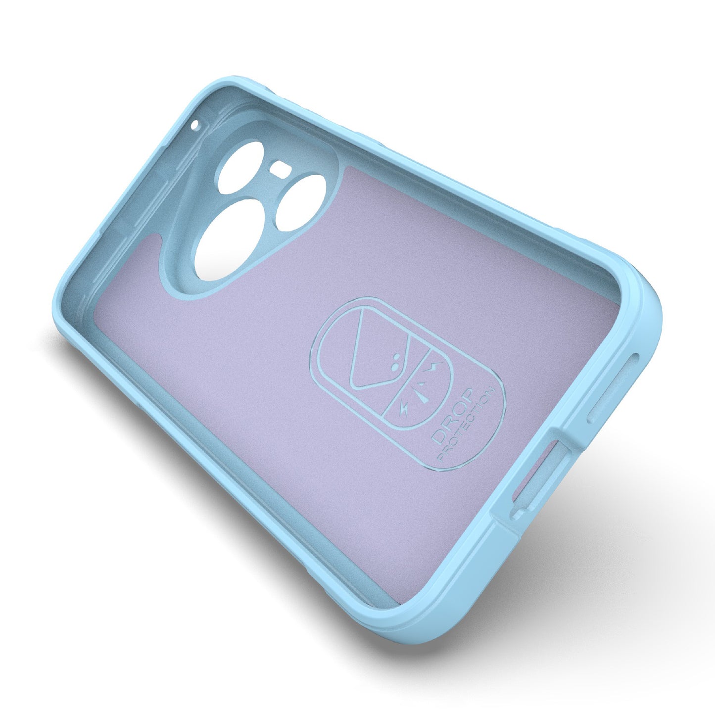 For Huawei Pura 70 Case Shock Absorption Soft TPU Phone Cover - Baby Blue