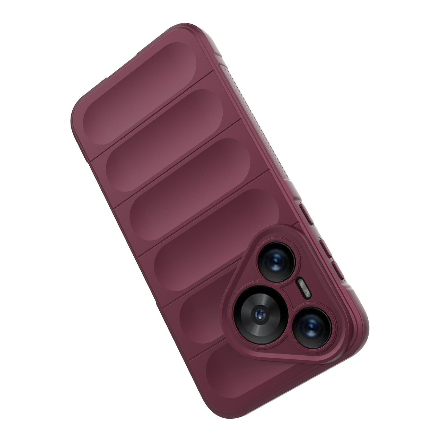 For Huawei Pura 70 Case Shock Absorption Soft TPU Phone Cover - Wine Red