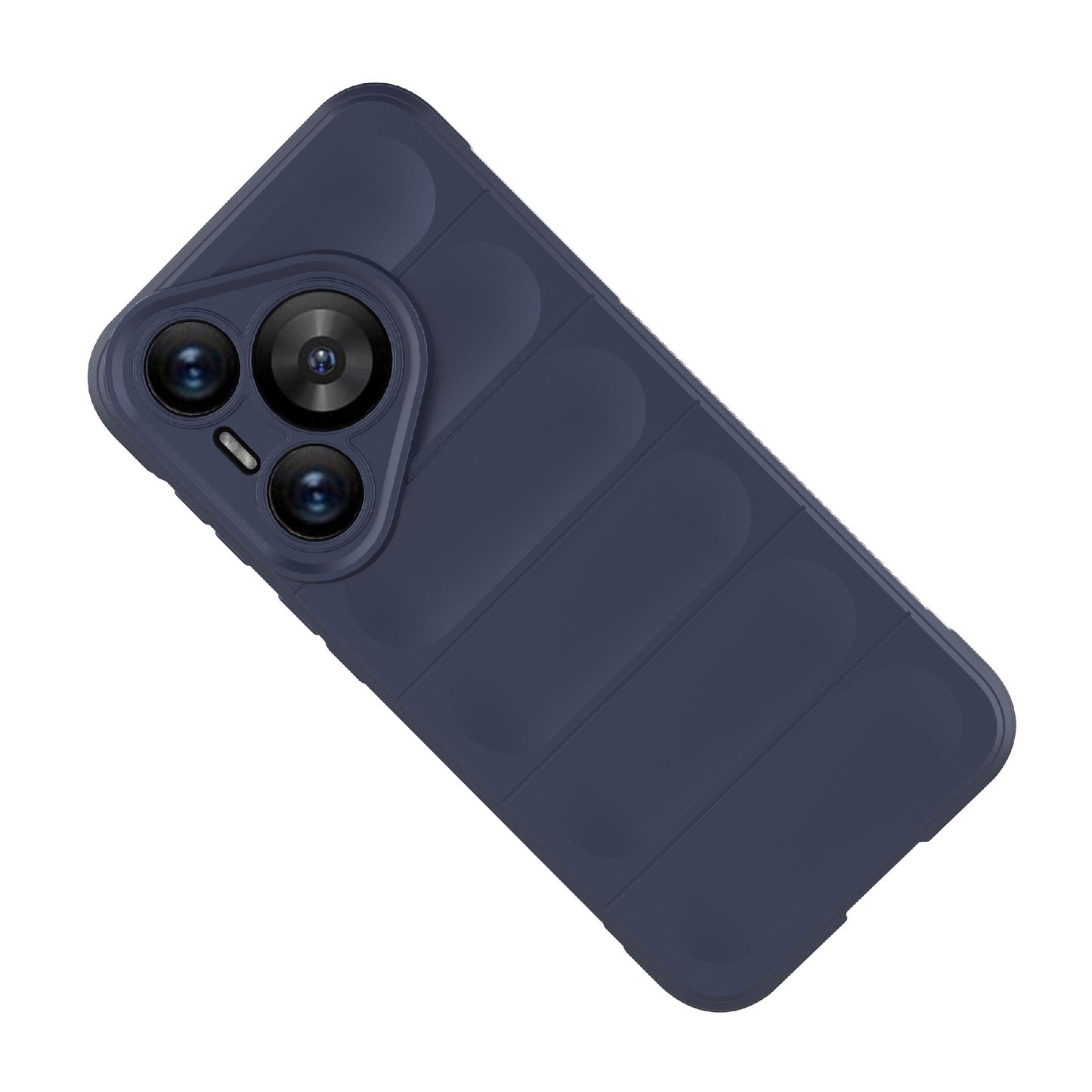 For Huawei Pura 70 Case Shock Absorption Soft TPU Phone Cover - Dark Blue