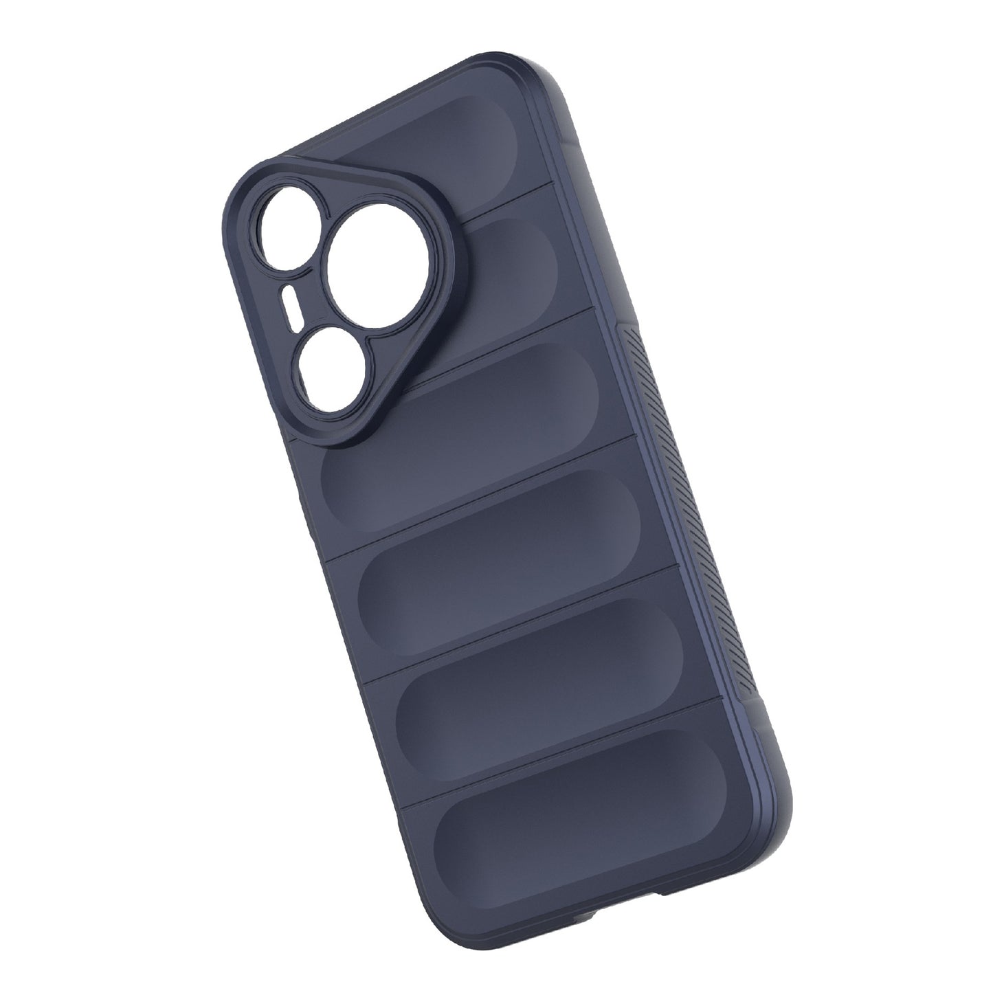 For Huawei Pura 70 Case Shock Absorption Soft TPU Phone Cover - Dark Blue