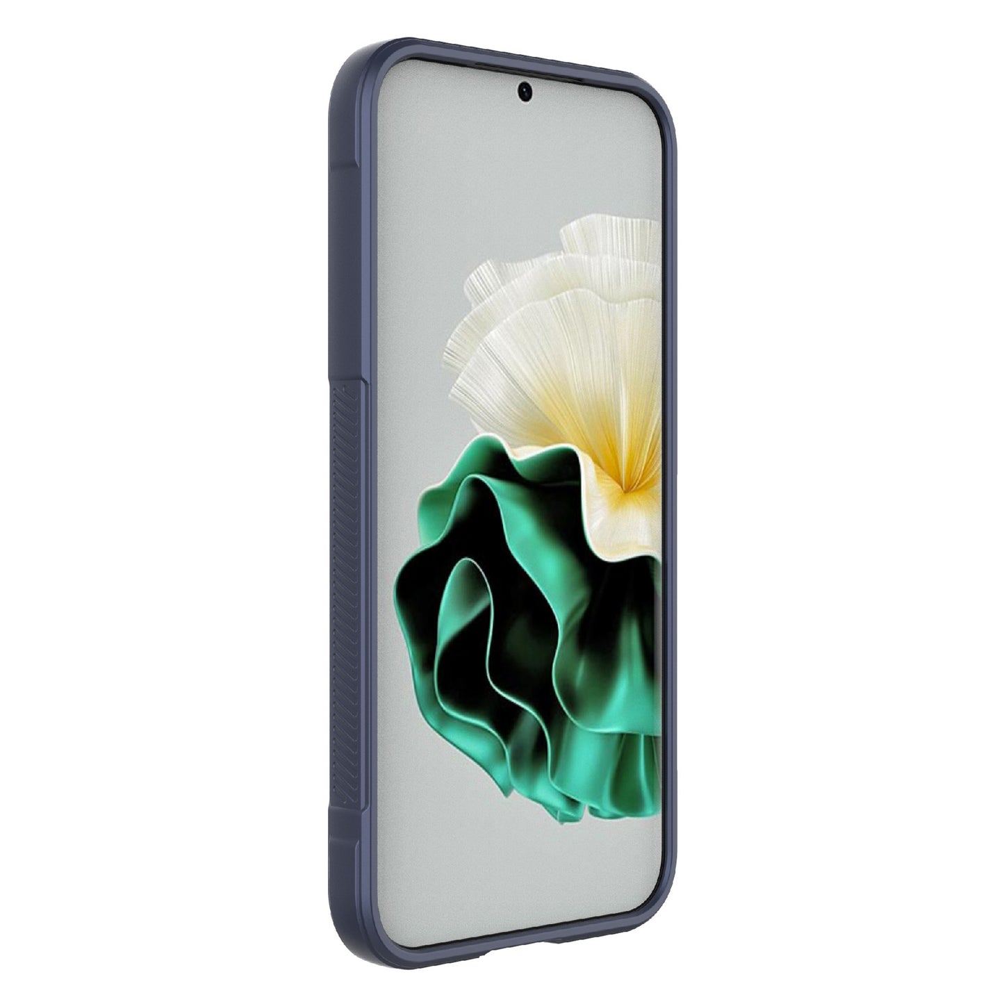 For Huawei Pura 70 Case Shock Absorption Soft TPU Phone Cover - Dark Blue