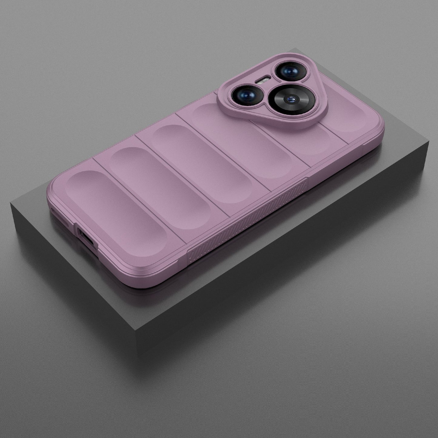 For Huawei Pura 70 Case Shock Absorption Soft TPU Phone Cover - Light Purple