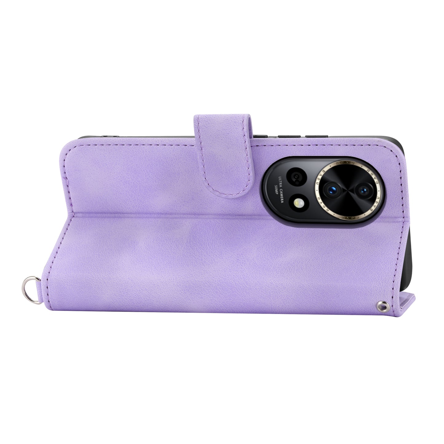 For Huawei nova 12 Pro 5G / nova 12 Ultra 5G Case Flower Wallet Leather Cover Mobile Accessories Wholesale Supplier - Light Purple