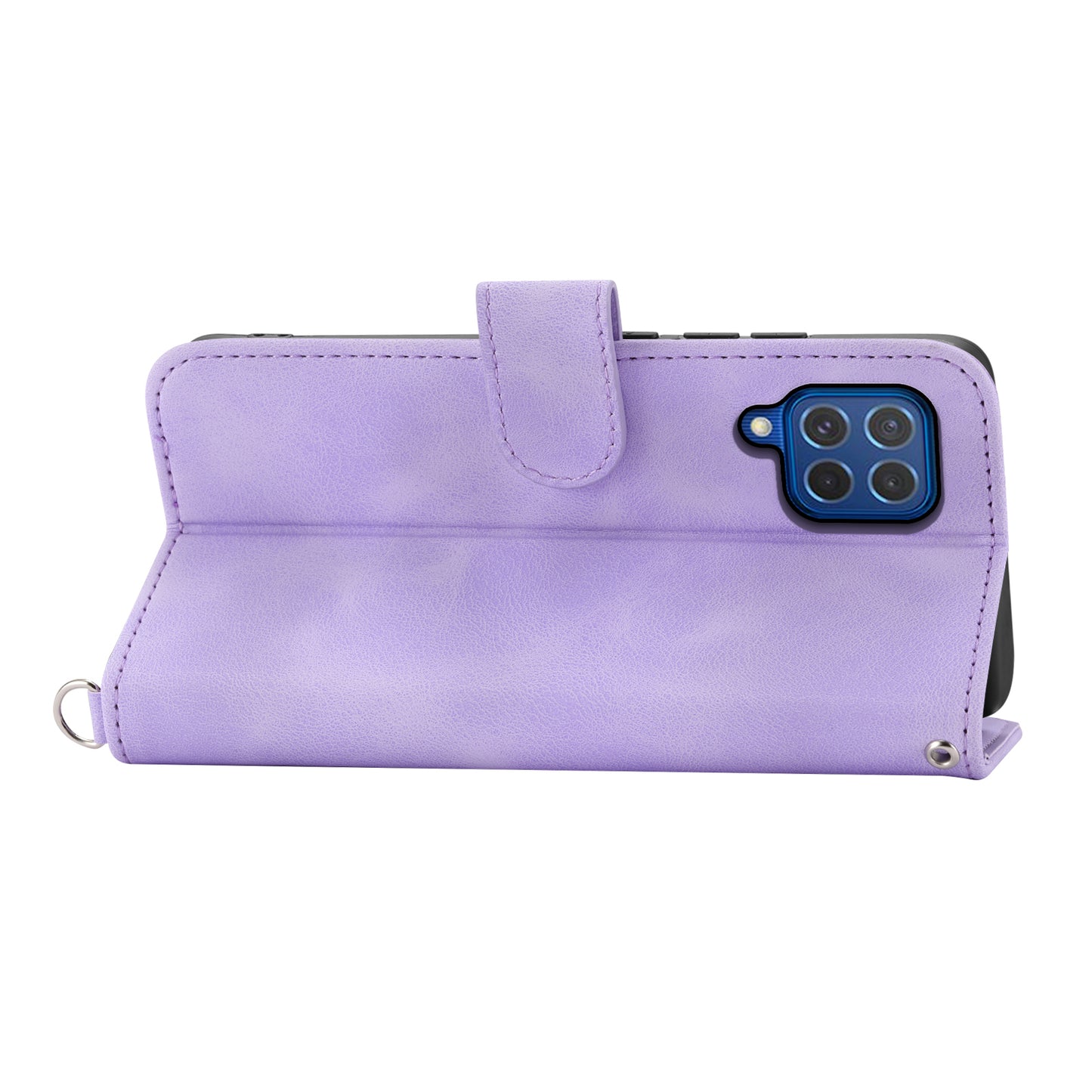 For Samsung Galaxy M62 Mobile Phone Case Wholesale Wallet Leather Stand Cover - Light Purple