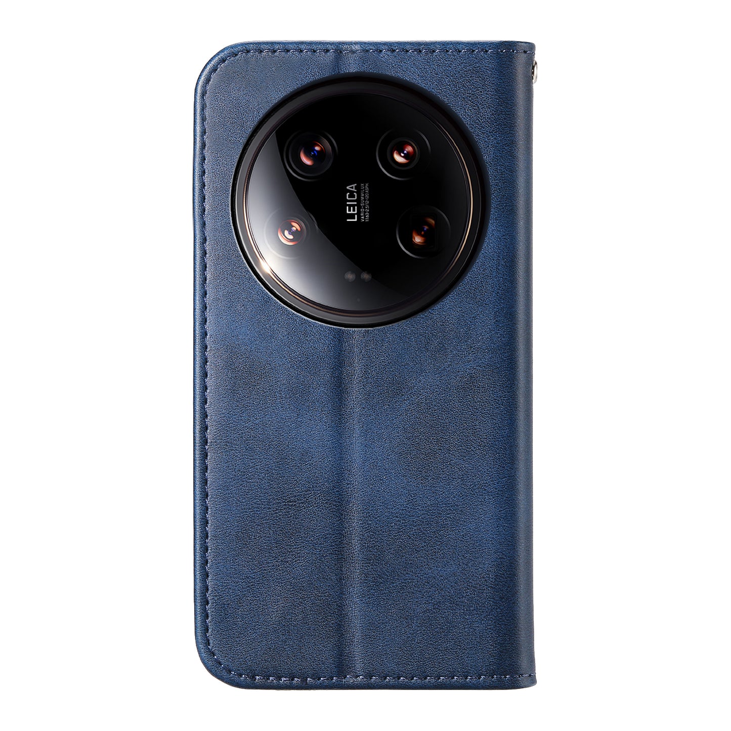 For Xiaomi 14 Ultra Case PU Leather Rhombus Imprinted Pattern Wallet Phone Cover - Blue