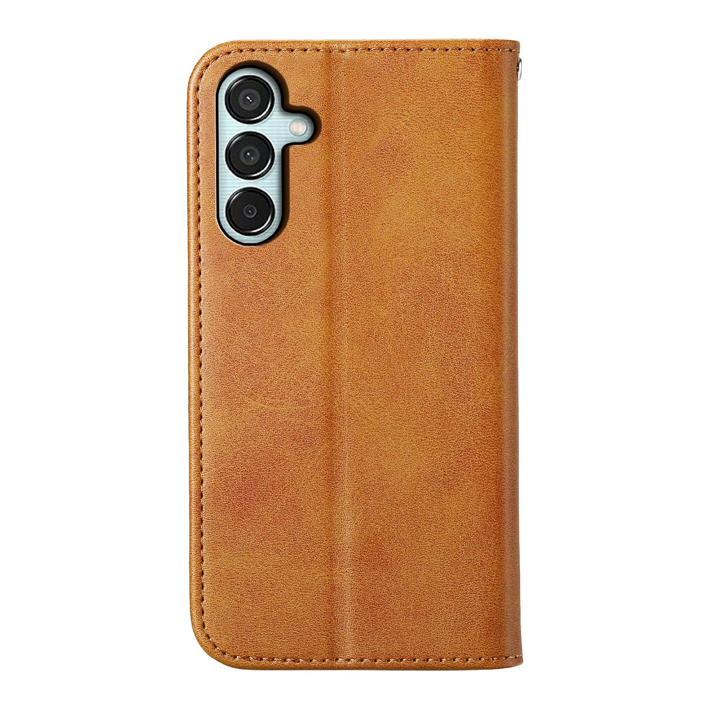 For Samsung Galaxy M15 5G / F15 5G Wholesale Phone Case PU Leather Rhombus Imprinted Pattern Wallet Cover - Yellow