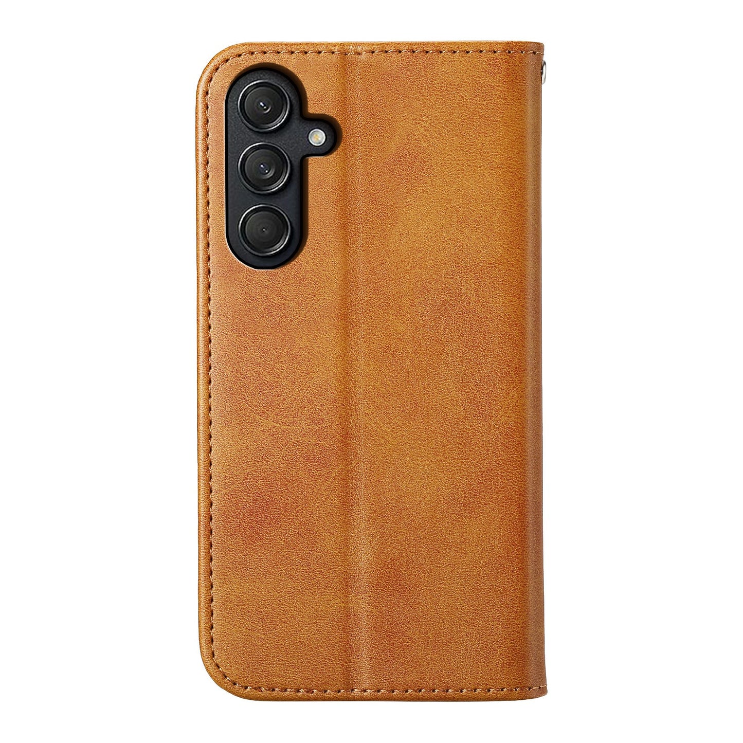 For Samsung Galaxy M55 5G Case PU Leather Wallet Phone Cover Mobile Accessories Wholesale - Yellow