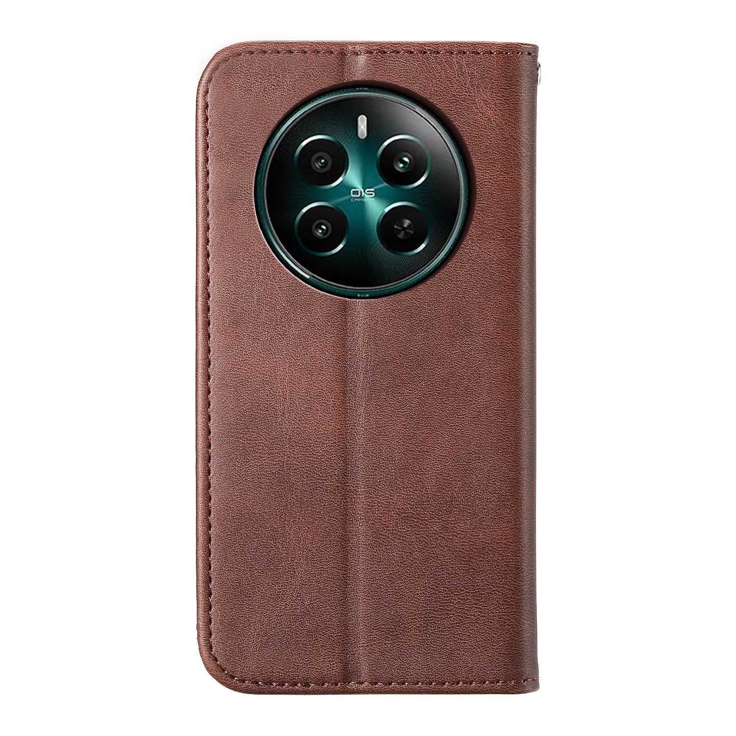 For Realme 12+ 5G / Narzo 70 Pro 5G Wallet Case PU Leather Phone Cover Mobile Accessories Wholesale - Brown