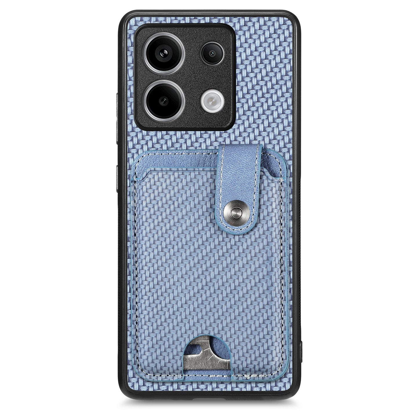 C1-06 For Xiaomi Redmi Note 13 Pro 5G / Poco X6 5G Case Leather+TPU+PC Phone Cover with Card Knife Tool - Blue