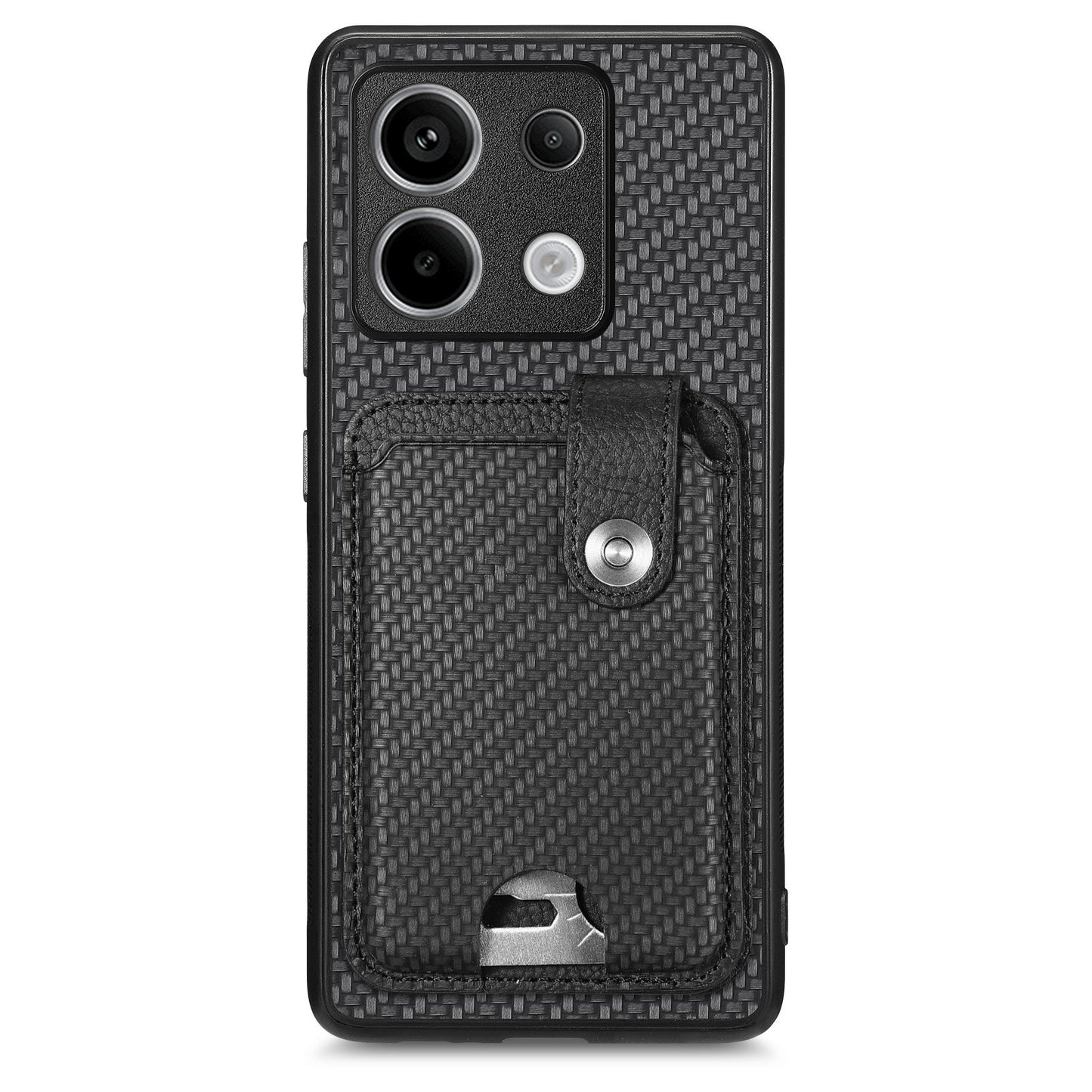 C1-06 For Xiaomi Redmi Note 13 Pro 5G / Poco X6 5G Case Leather+TPU+PC Phone Cover with Card Knife Tool - Black