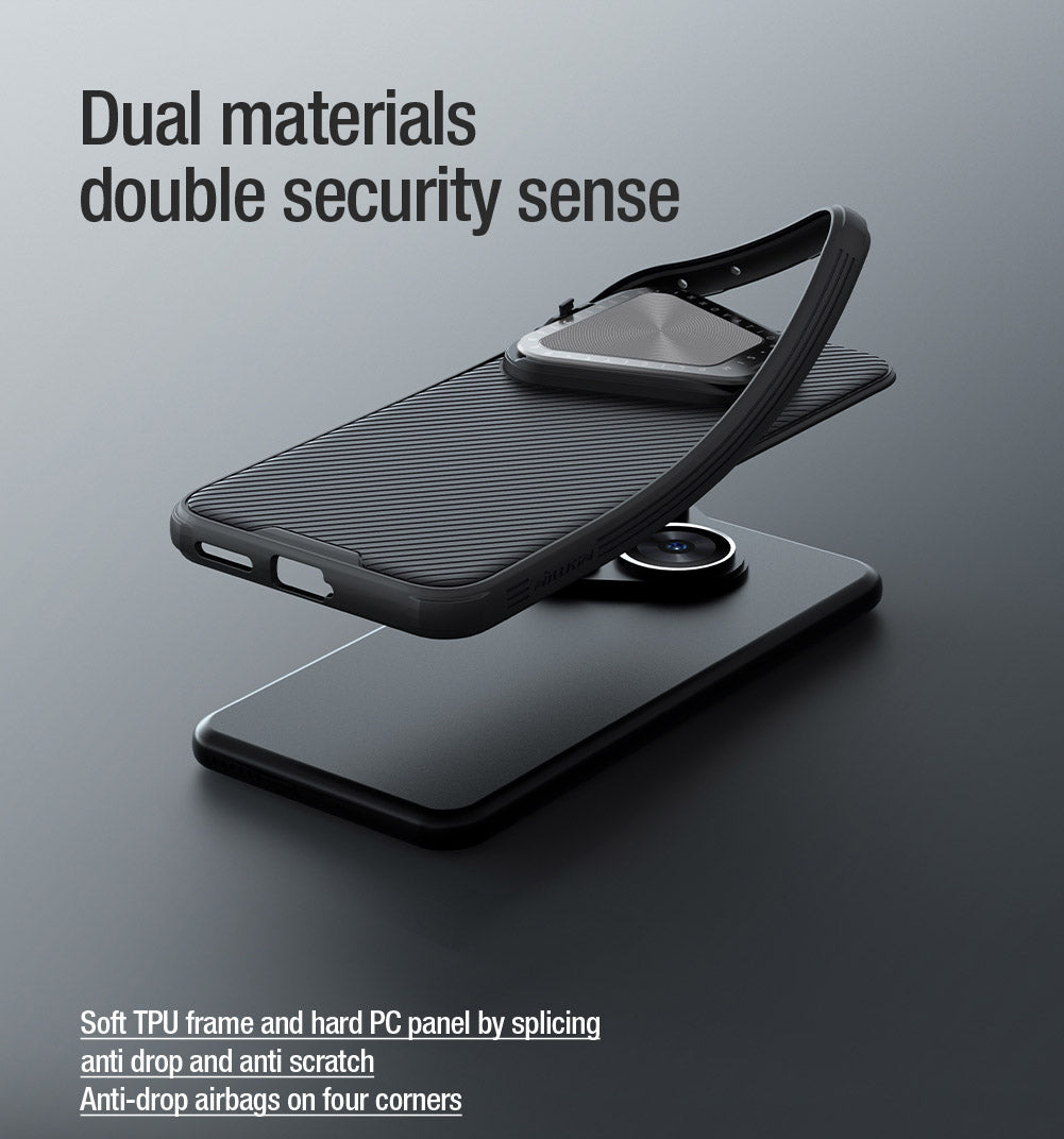 NILLKIN CamShield Prop Series for Huawei Pura 70 Case Slide Camera Protection PC + TPU Phone Cover - Black