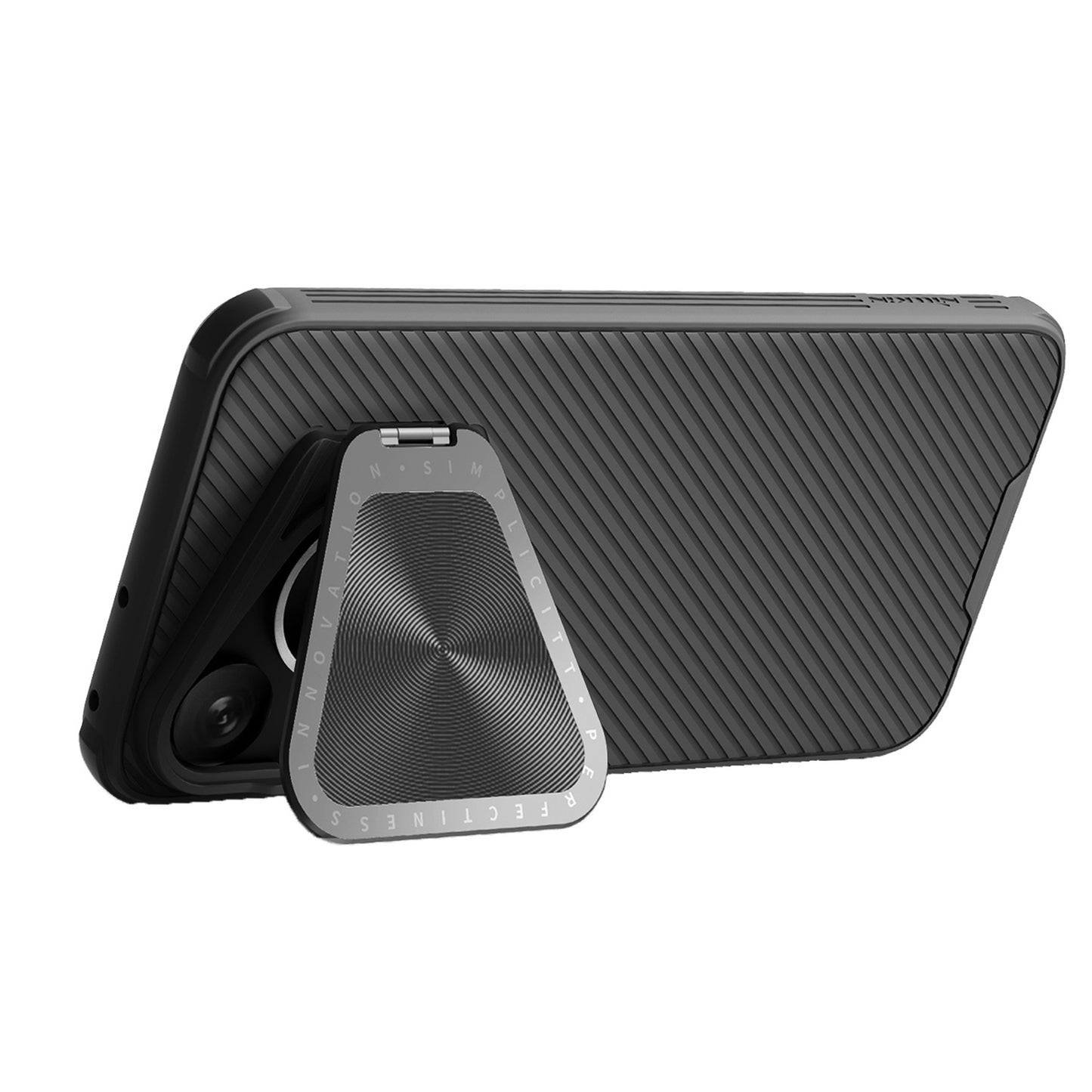 NILLKIN CamShield Prop Magnetic Series for Huawei Pura 70 Pro / 70 Pro+ Phone Case with Lend Lid Kickstand - Black