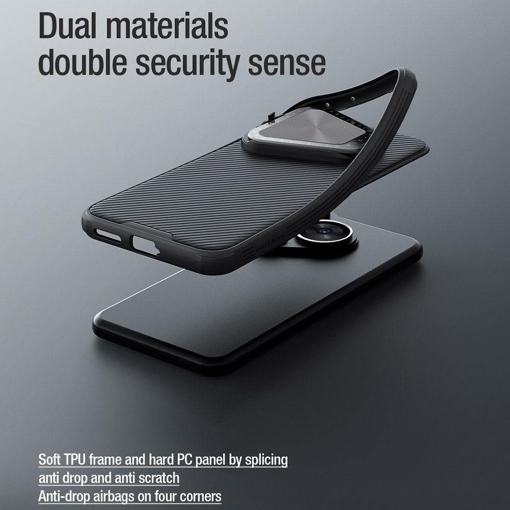 NILLKIN CamShield Prop Series for Huawei Pura 70 Pro / 70 Pro+ Case Lens Cover Kickstand PC + TPU Protector - Black