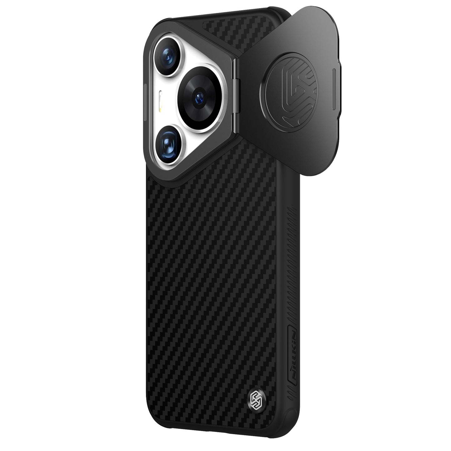 NILLKIN Carboprof Case for Huawei Pura 70 Pro / 70 Pro+ Magnetic Case TPU+Aramid Fiber Lens Lid Kickstand Cover