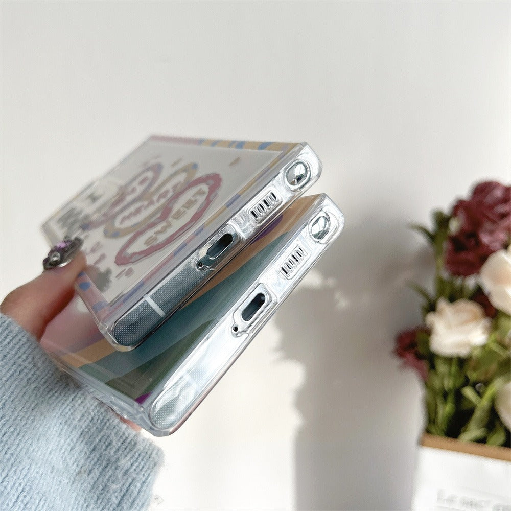 For Samsung Galaxy S22 Ultra 5G Case Love Heart Pattern TPU Shockproof Phone Cover - Border Love