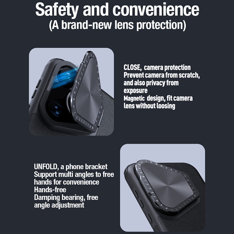 NILLKIN CamShield Prop For Huawei Pura 70 Pro / Pura 70 Pro+ Compatible with MagSafe Phone Case Kickstand Cover