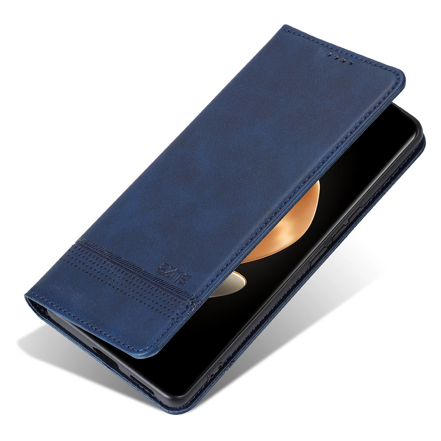 AZNS For Oppo A3 Pro 5G Case PU Leather Flip Stand Wallet Phone Cover - Blue