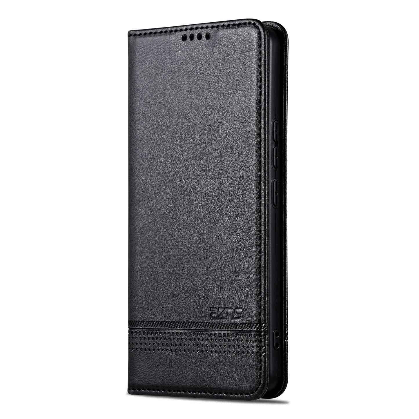 AZNS For Oppo Reno11 F 5G Case PU Leather Flip Stand Wallet Phone Cover - Black