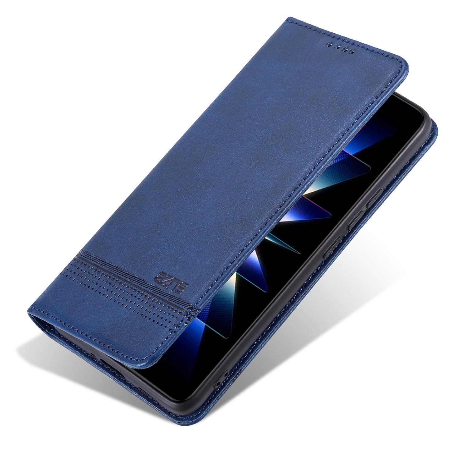 AZNS For Oppo Reno11 F 5G Case PU Leather Flip Stand Wallet Phone Cover - Blue