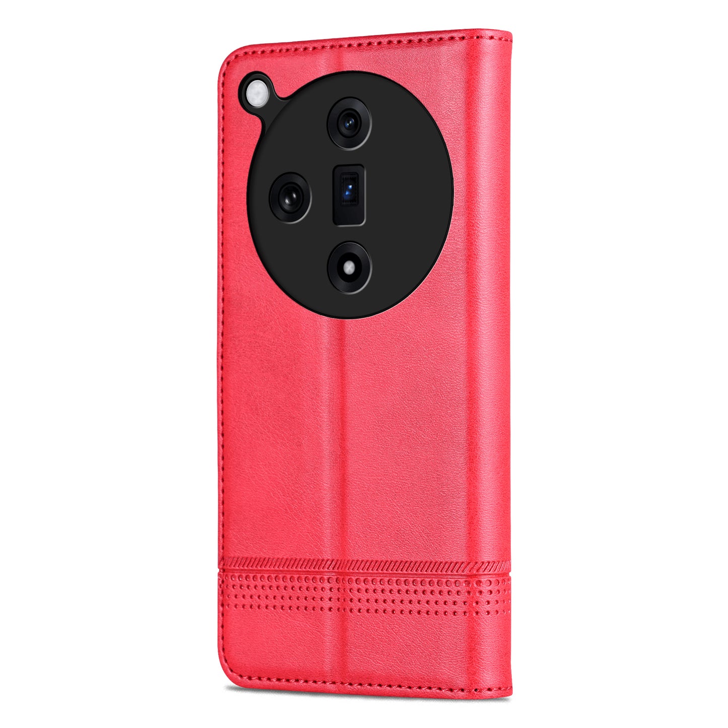 AZNS For Oppo Find X7 5G Leather Wallet Cover Mobile Phone Case Wholesale - Red
