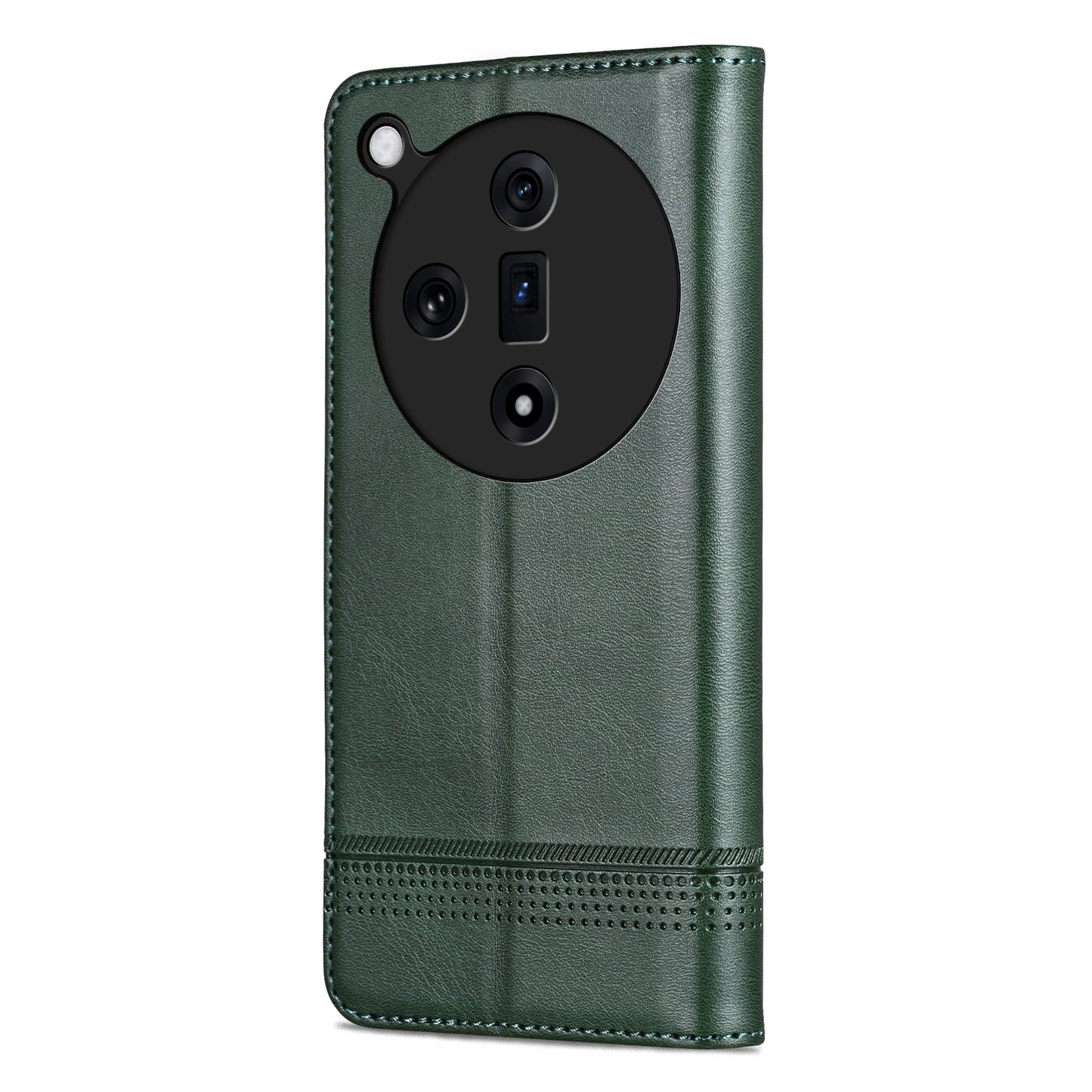 AZNS For Oppo Find X7 5G Leather Wallet Cover Mobile Phone Case Wholesale - Green