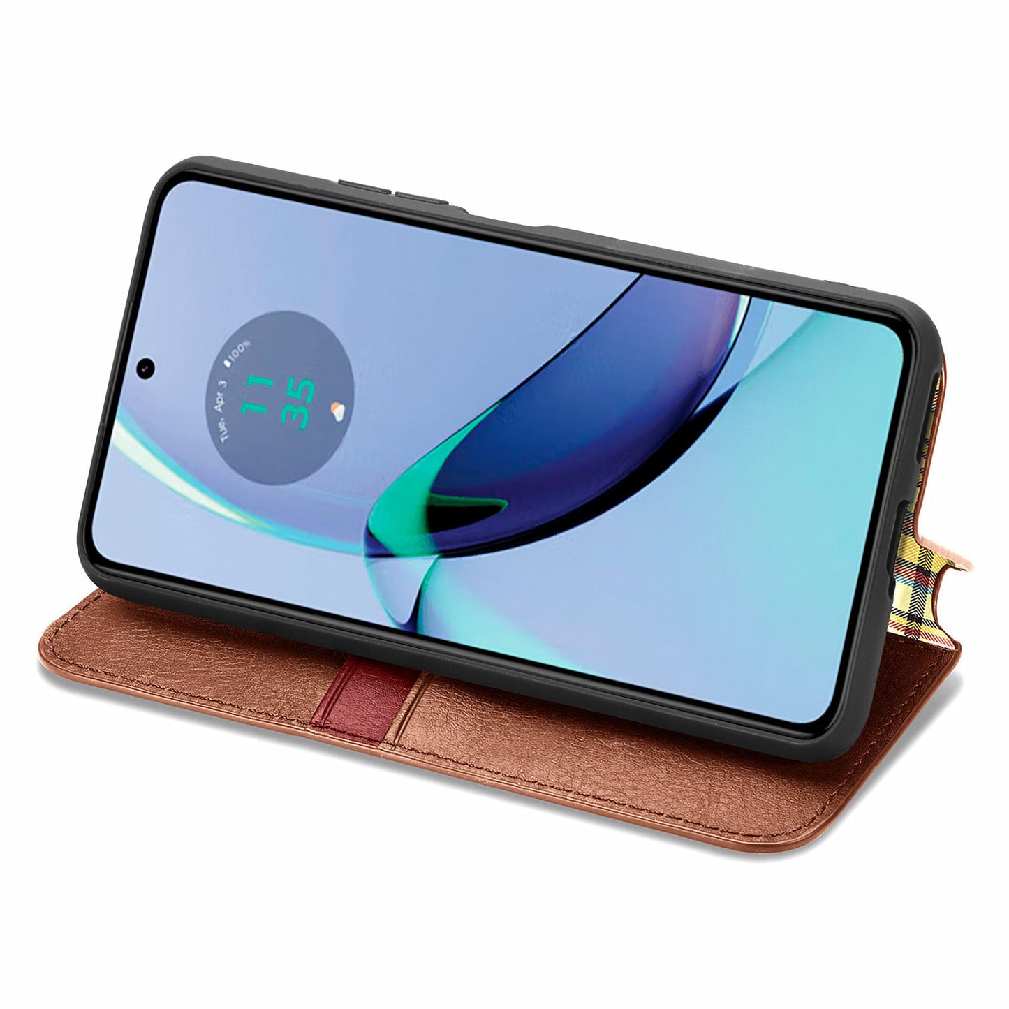 For Motorola Moto G84 5G Case Leather Wallet Cover Mobile Accessories Wholesale Suppliers - Brown