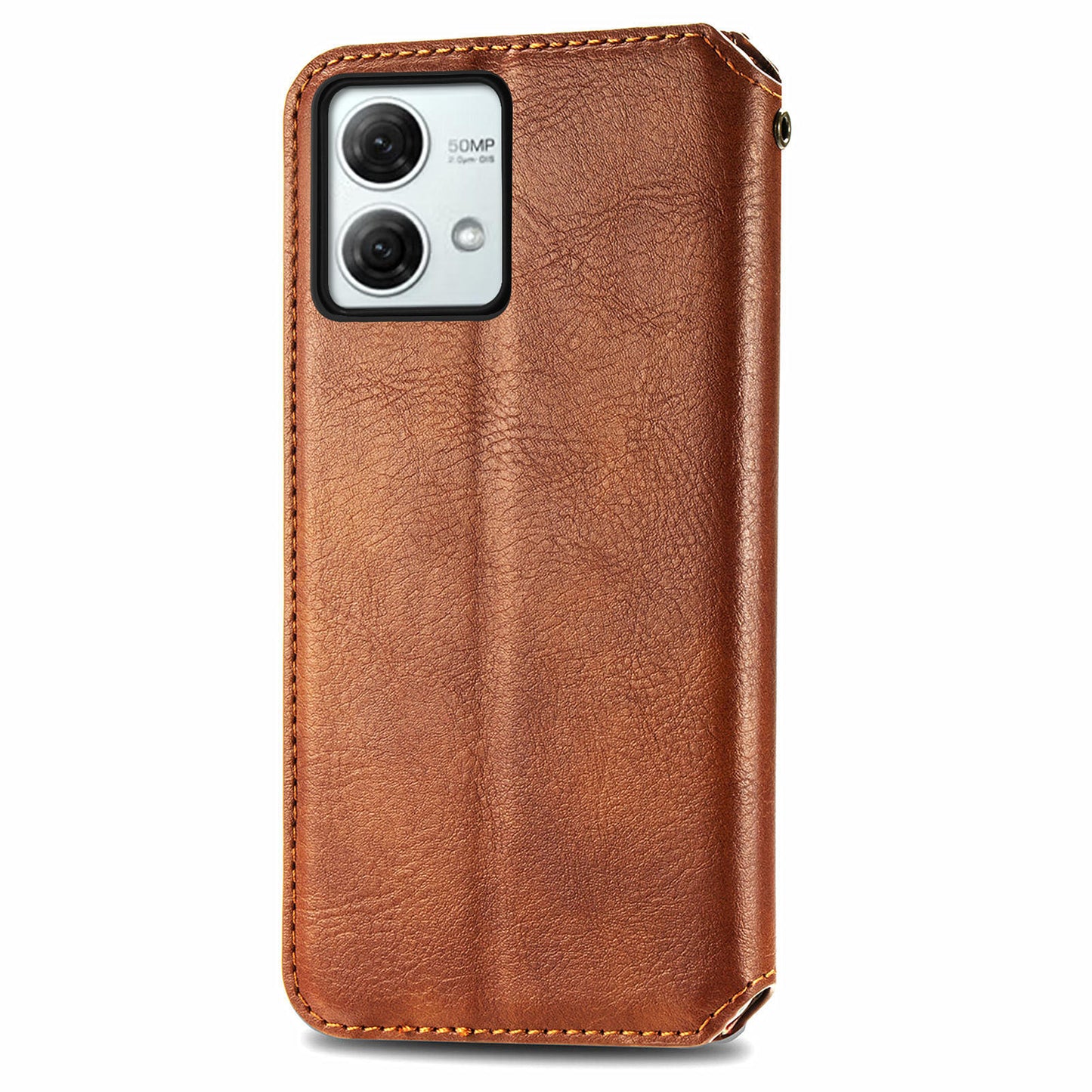 For Motorola Moto G84 5G Case Leather Wallet Cover Mobile Accessories Wholesale Suppliers - Brown