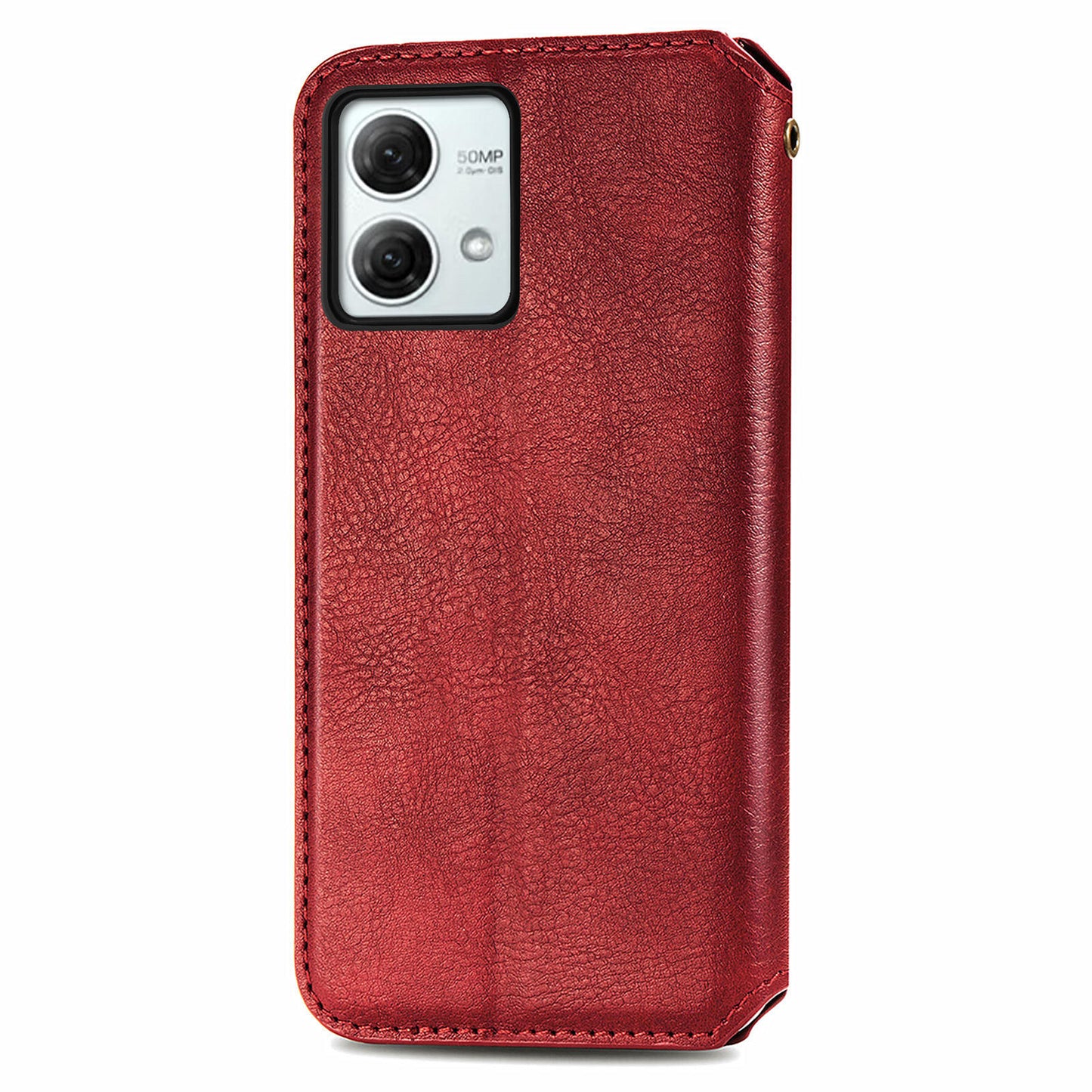 For Motorola Moto G84 5G Case Leather Wallet Cover Mobile Accessories Wholesale Suppliers - Red