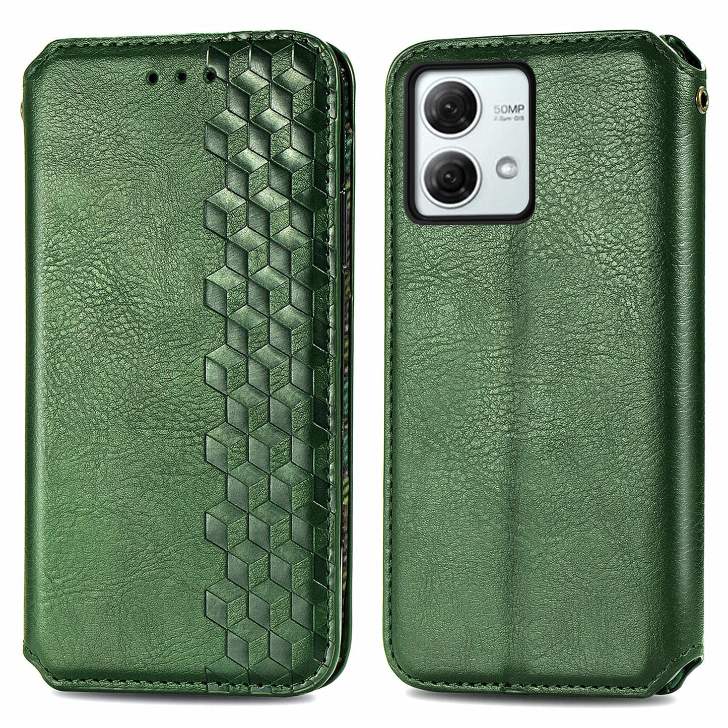 For Motorola Moto G84 5G Case Leather Wallet Cover Mobile Accessories Wholesale Suppliers - Green