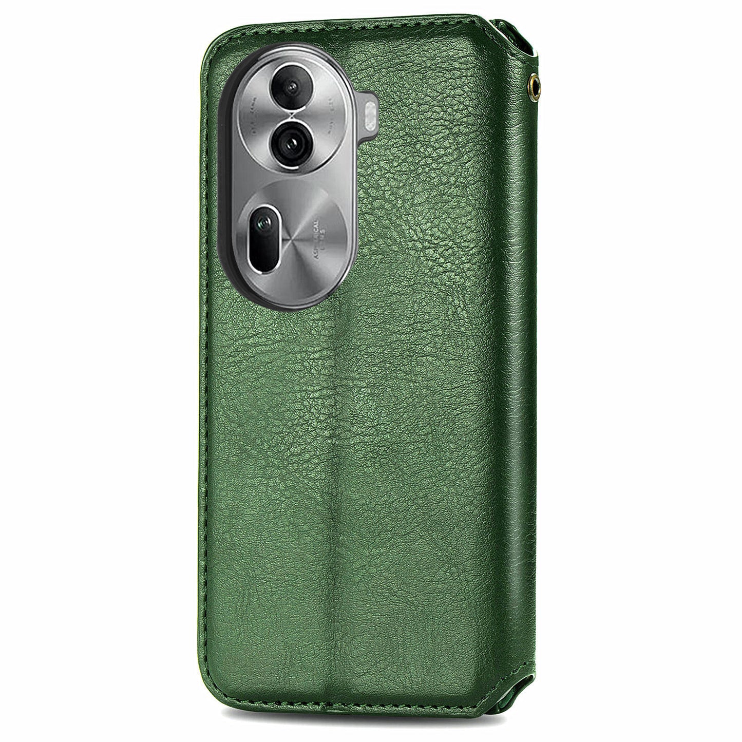 For Oppo Reno11 Pro 5G (Global) Wallet Case Leather Phone Cover Wholesale - Green