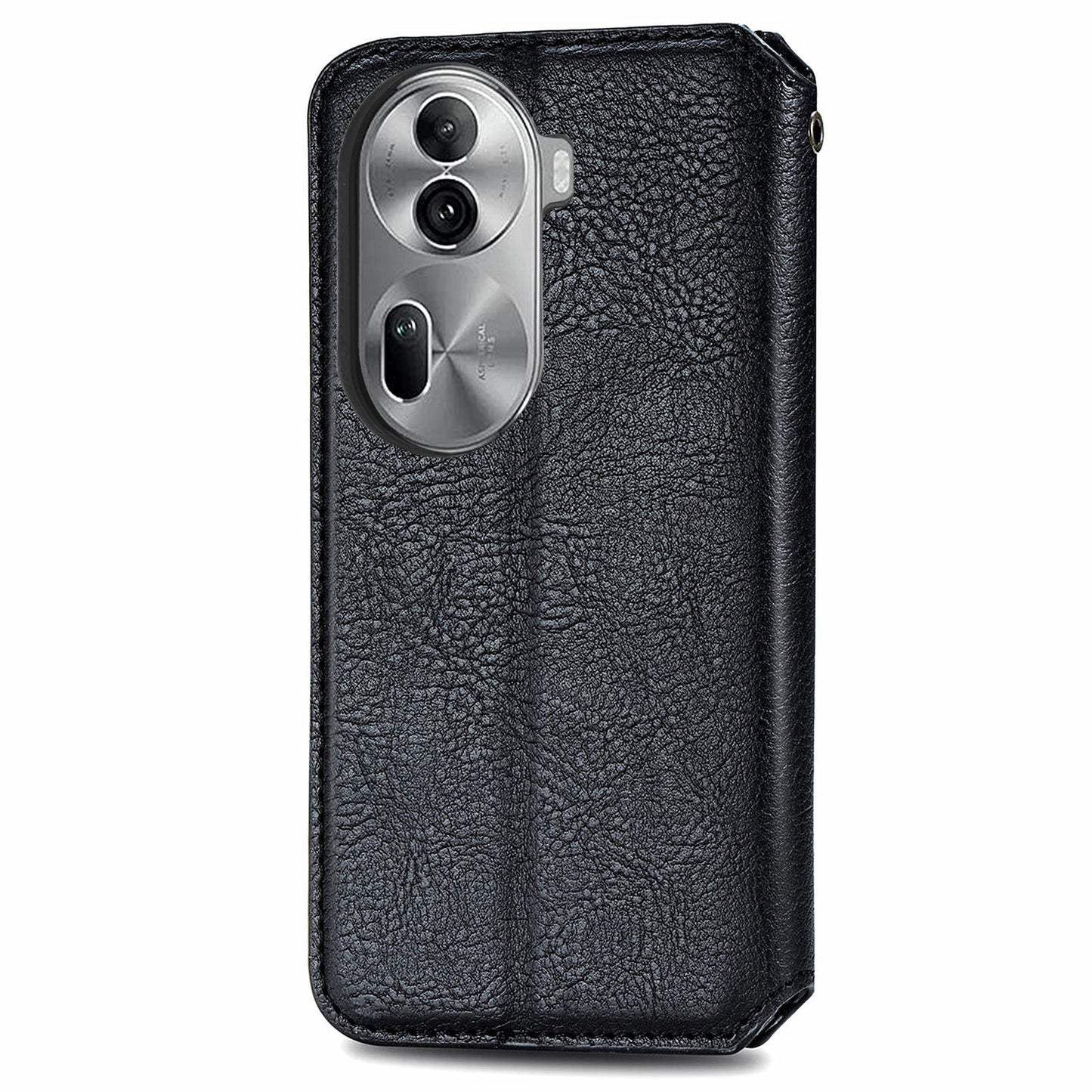 For Oppo Reno11 Pro 5G (Global) Wallet Case Leather Phone Cover Wholesale - Black