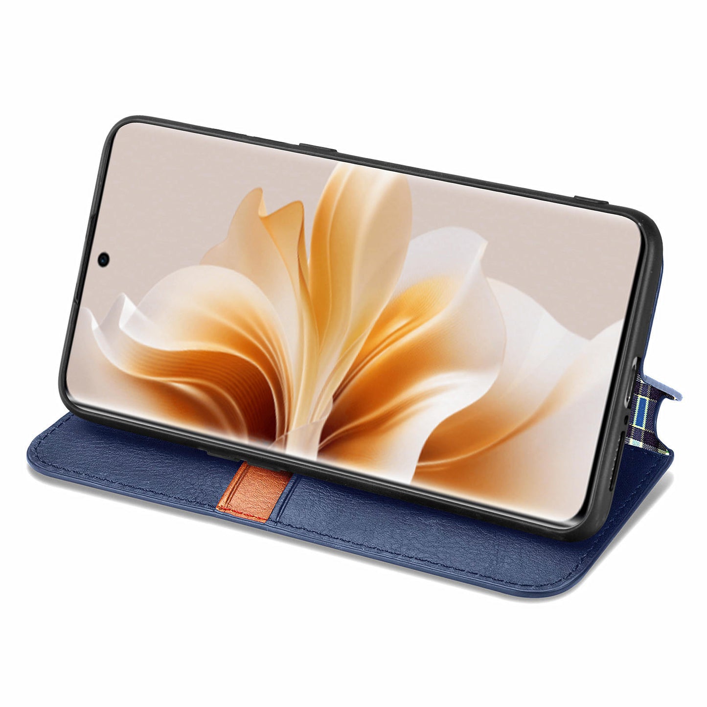 For Oppo Reno11 Pro 5G (Global) Wallet Case Leather Phone Cover Wholesale - Blue