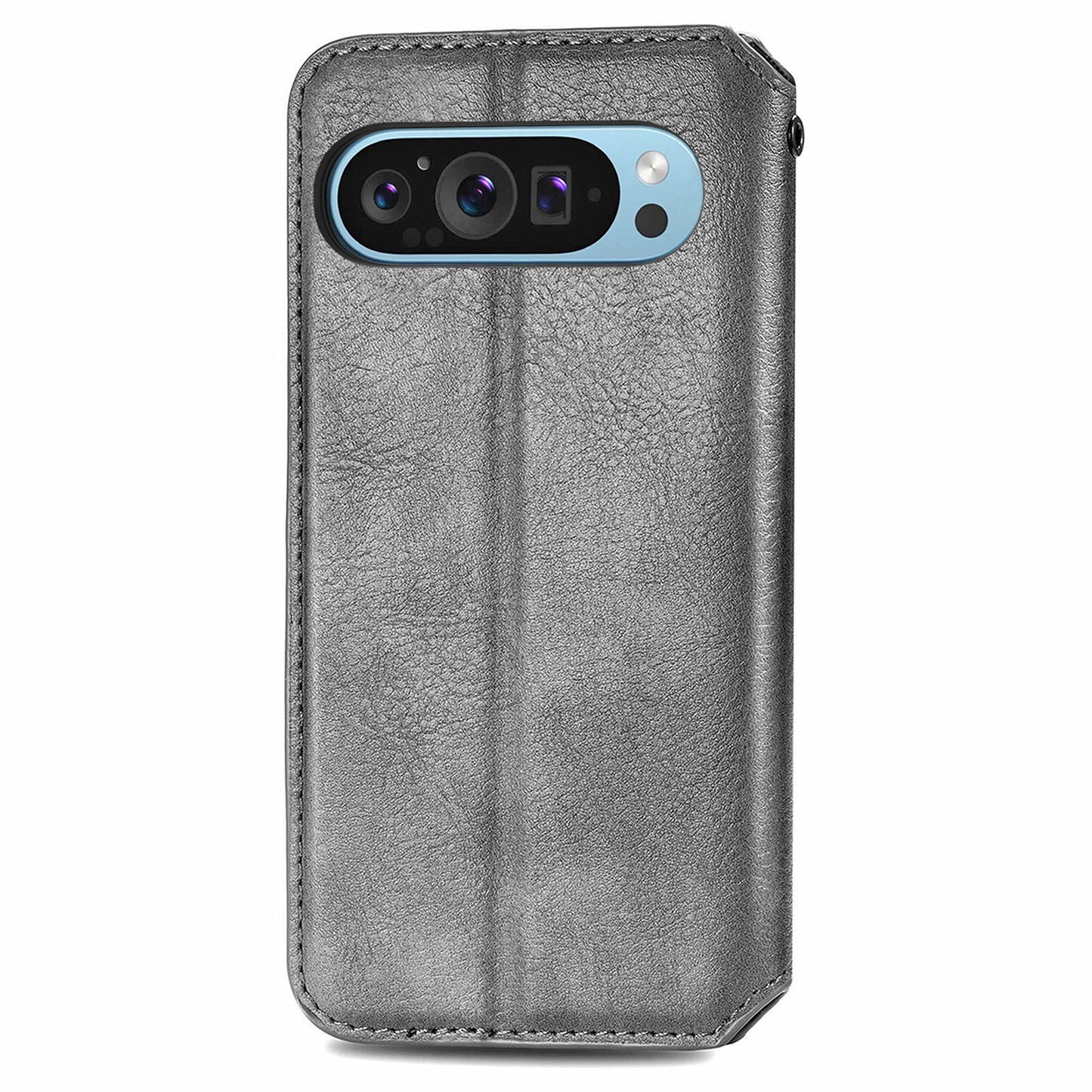For Google Pixel 9 Case Leather Wallet Case Mobile Phone Cover Wholesale - Grey