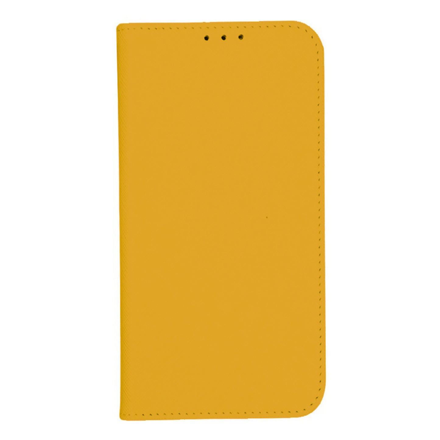 For Motorola Edge 50 Fusion Magnetic Case Flip Card Holder Cross Texture Phone Cover - Yellow