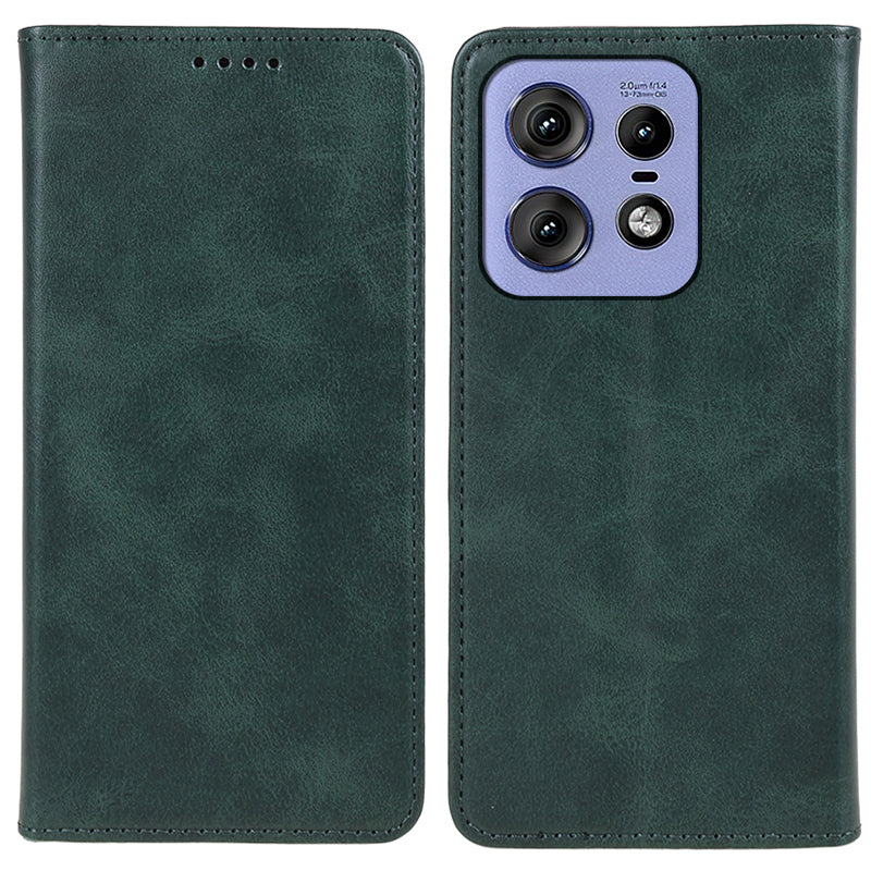 For Motorola Edge 50 Pro 5G Wallet Case Magnetic Auto Closing Leather Phone Cover - Green