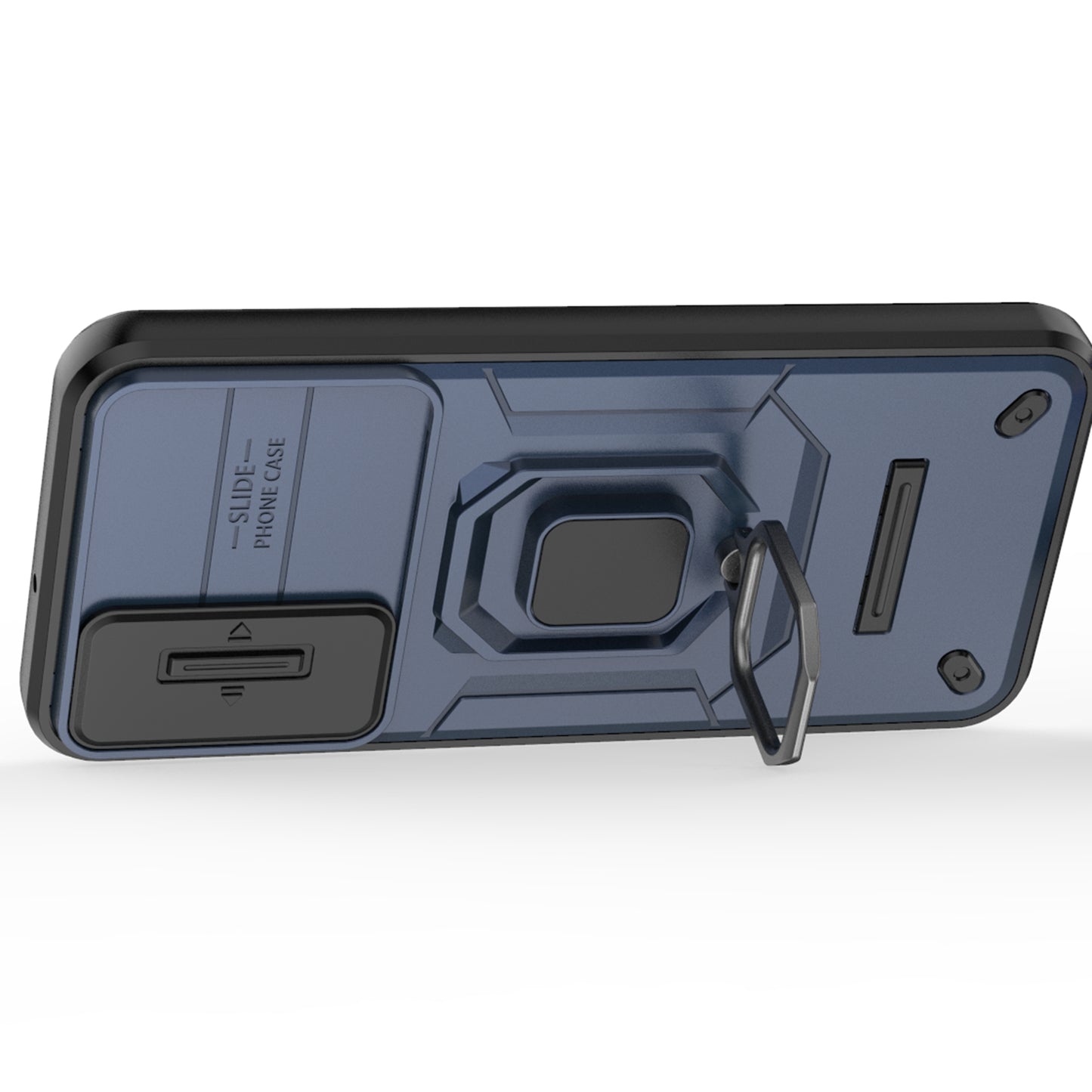 For Samsung Galaxy A25 5G (Global) (161.0 x 76.5 x 8.3mm) Camera Protection Fall-proof Case PC+TPU Phone Cover - Blue