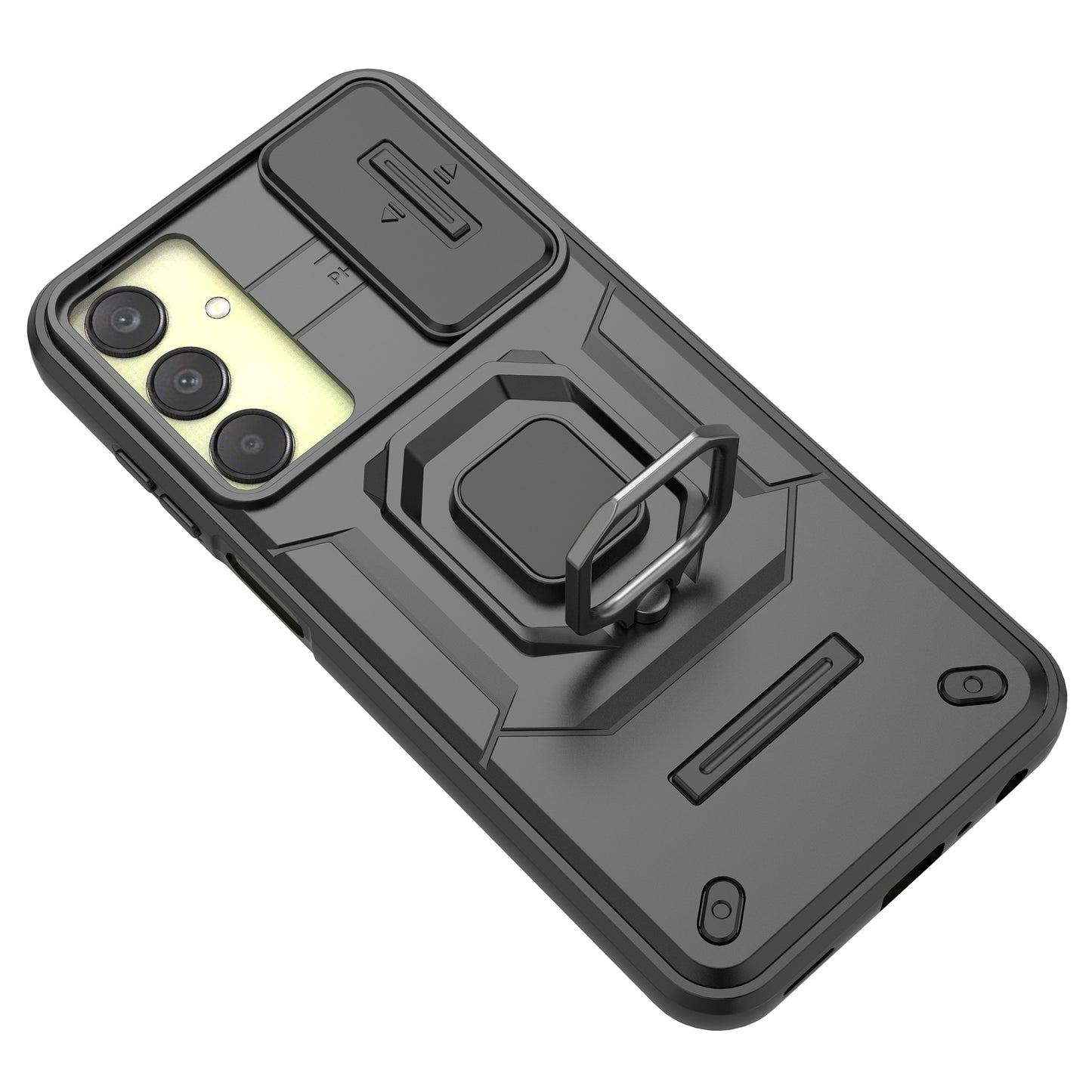 For Samsung Galaxy A25 5G (Global) (161.0 x 76.5 x 8.3mm) Camera Protection Fall-proof Case PC+TPU Phone Cover - Blue