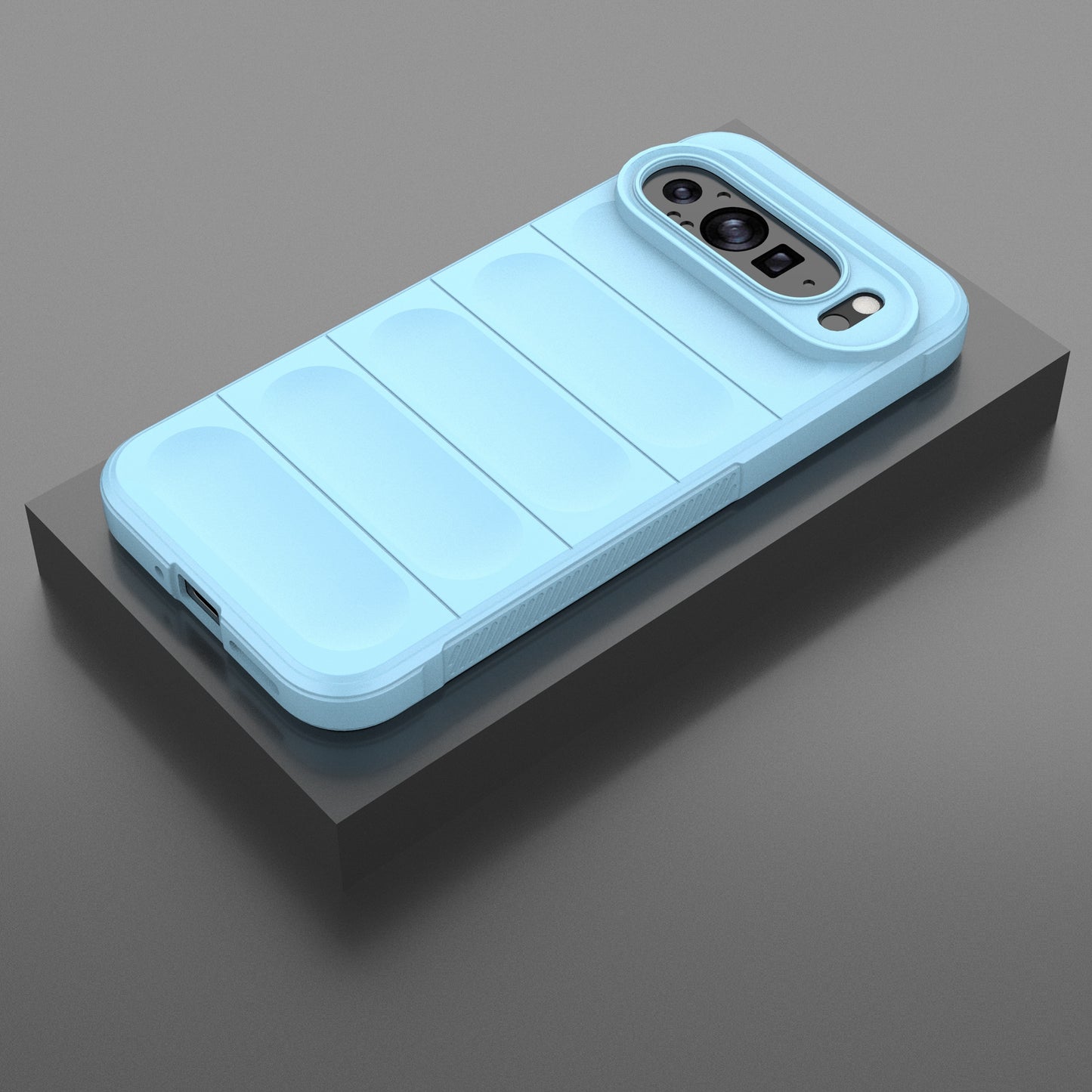 Mobile Phone Protector for Google Pixel 9 Pro , Shock Absorption TPU Back Case - Baby Blue