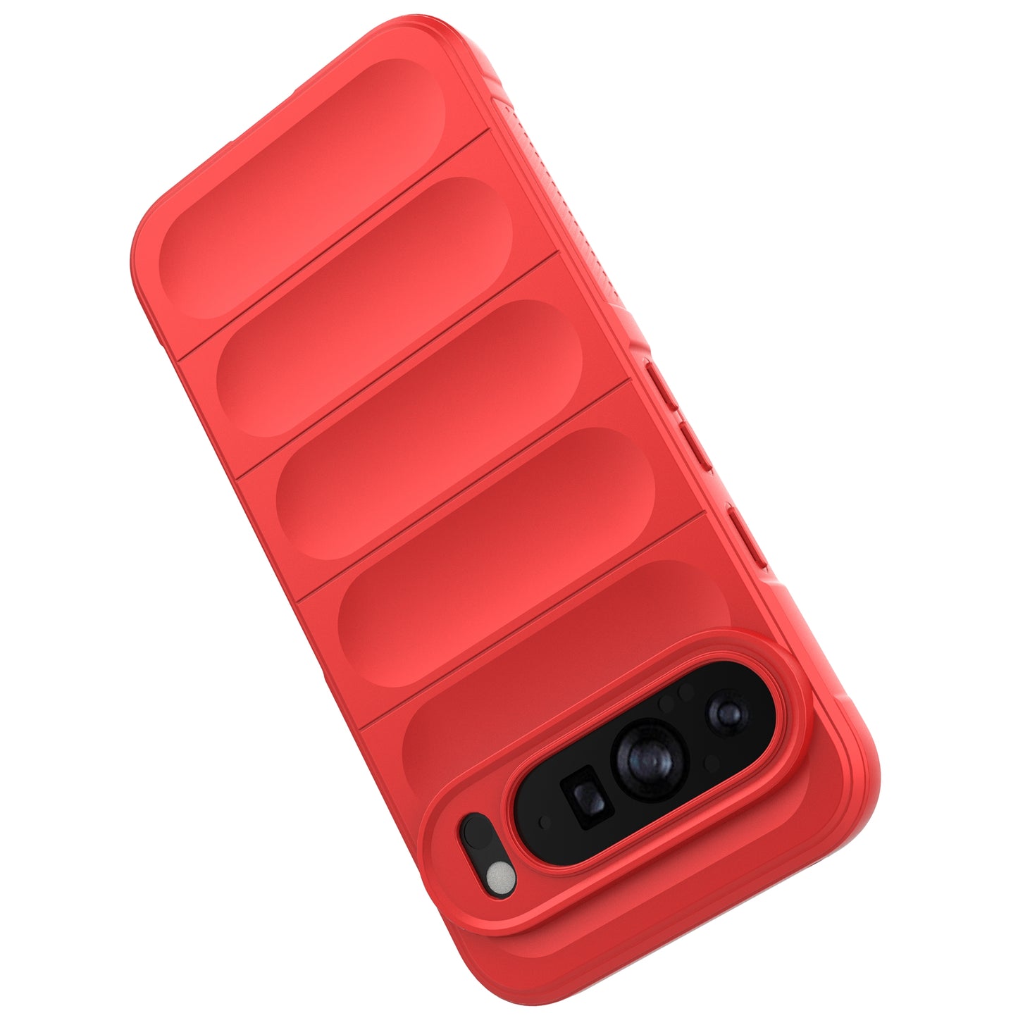 Mobile Phone Protector for Google Pixel 9 Pro , Shock Absorption TPU Back Case - Red