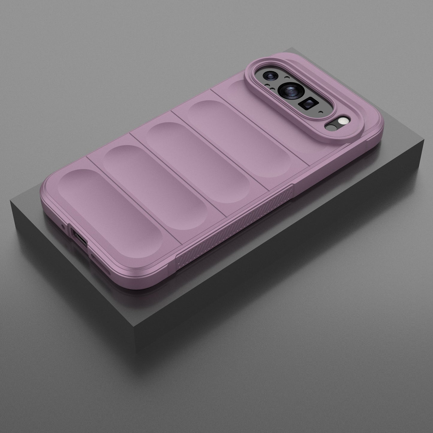 Mobile Phone Protector for Google Pixel 9 Pro , Shock Absorption TPU Back Case - Light Purple