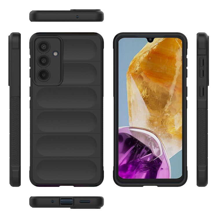 Mobile Phone Protector for Samsung Galaxy M55 5G / C55 5G / F55 5G , Bump Proof TPU Back Case - Black